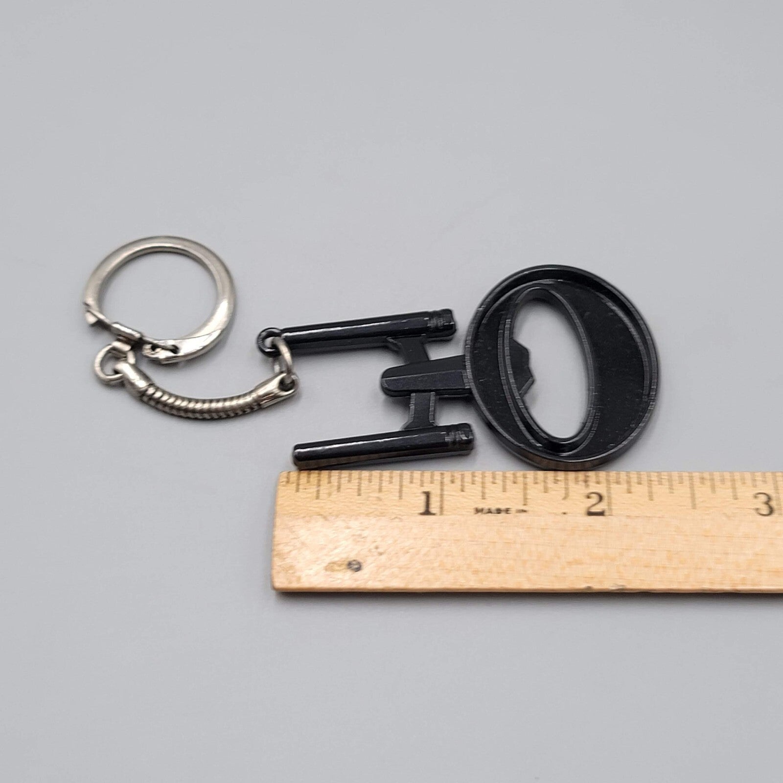 Star Trek USS Enterprise Starfleet NCC-1701 Zinc Black Keychain Bottle Opener
