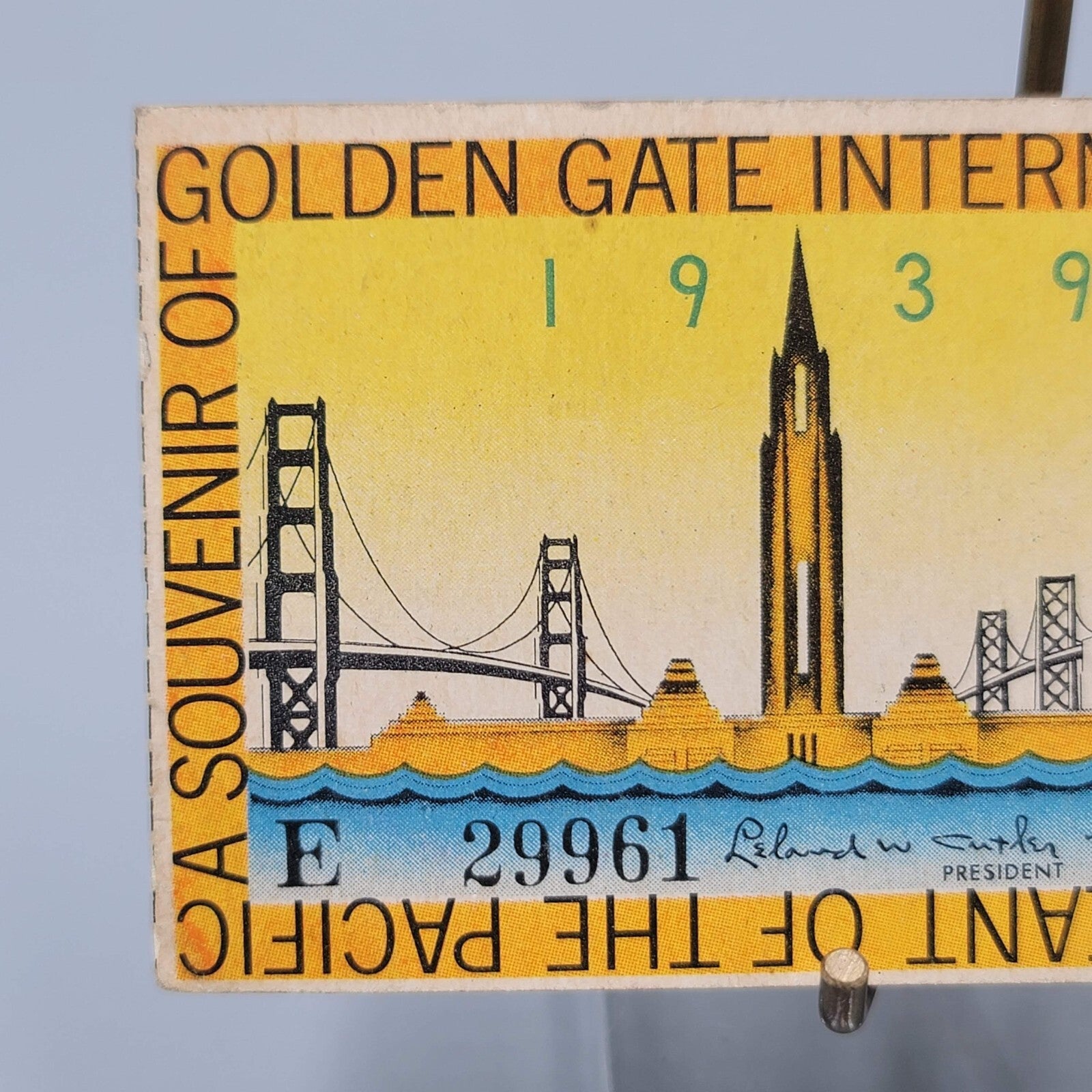 Vintage Golden Gate International Exposition 1939 Admission Ticket Junior