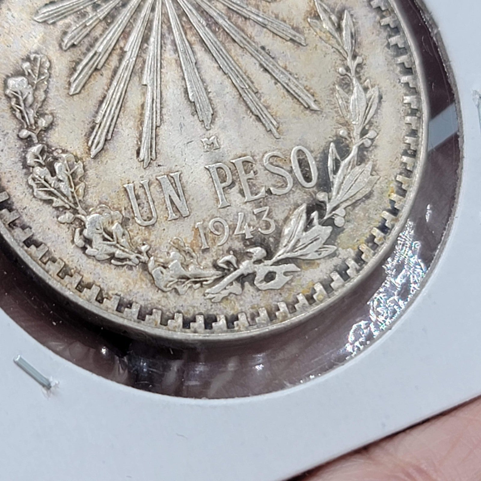 1943 Mexico Coin 1 Peso KM455
