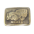 MERTZ Belt Buckle Mens Brass Made in USA Industrial Construction Truck Tractor