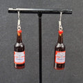 Budweiser Beer Bottle Pierced Earrings 1 5/8" NEW
