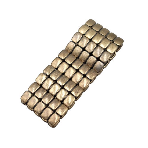 Bronze tone Elastic Bracelet 1 3/8 in Wide and  in
