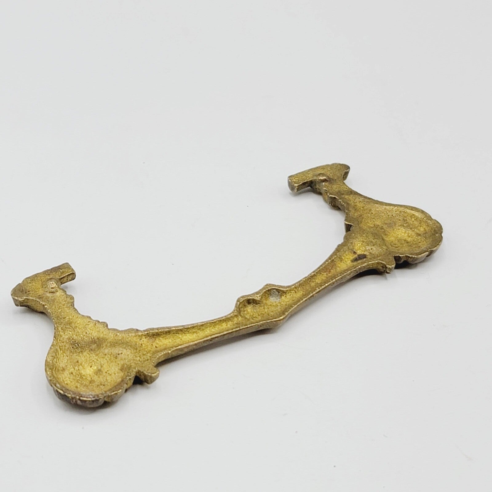 Vintage Brass Bail Pull Handle Replacement 3" Salvage Hardware   .0196