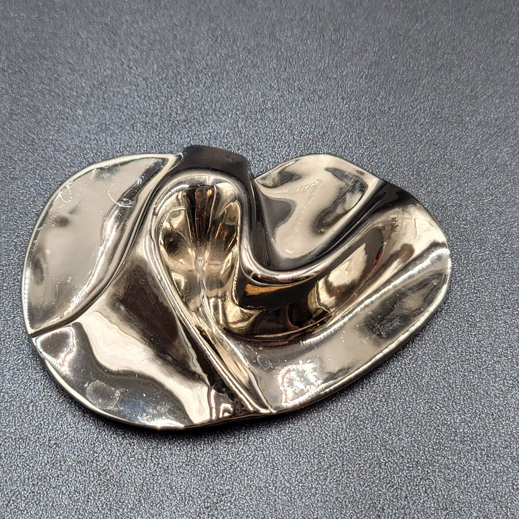 Vintage 80s Marinoff Charmant Belts Women Buckle Silver tone 3.5" x 2.5"