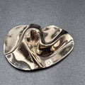 Vintage 80s Marinoff Charmant Belts Women Buckle Silver tone 3.5" x 2.5"