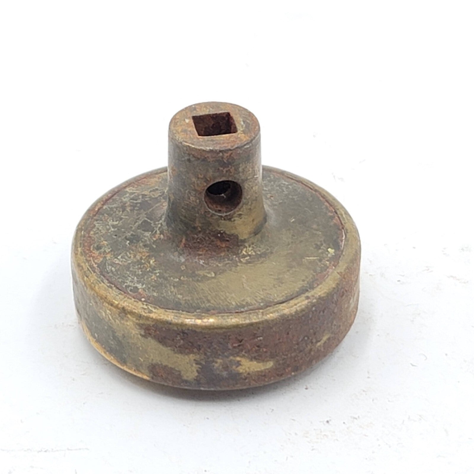 Vintage SINGLE Steel Doorknob Salvage Door Hardware Art Deco 2.25"