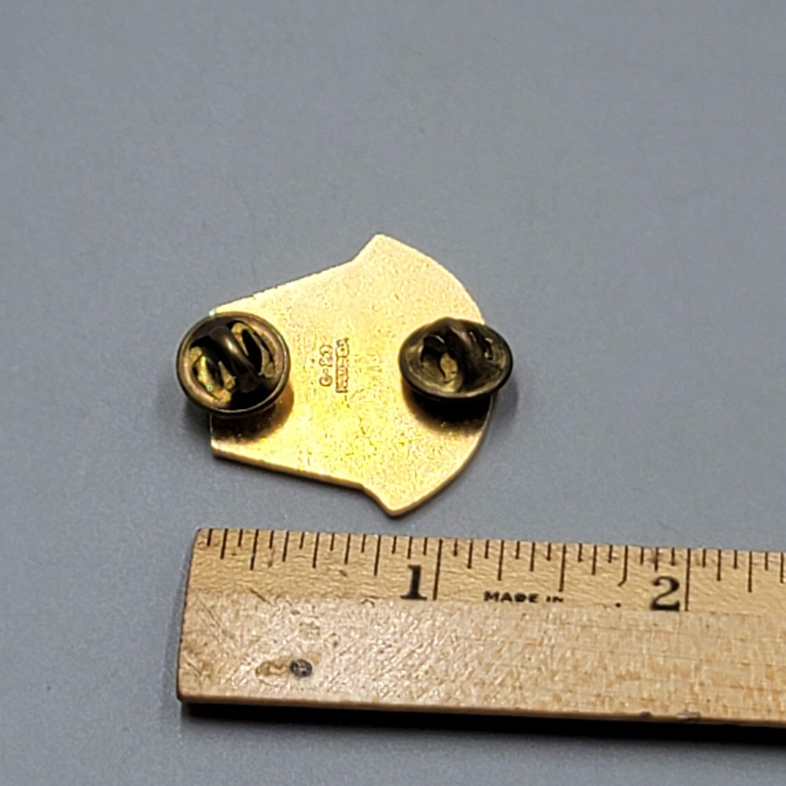 US Military Massachusetts National Guard Insignia Pin Ense Petit Placidam 1 1/8"