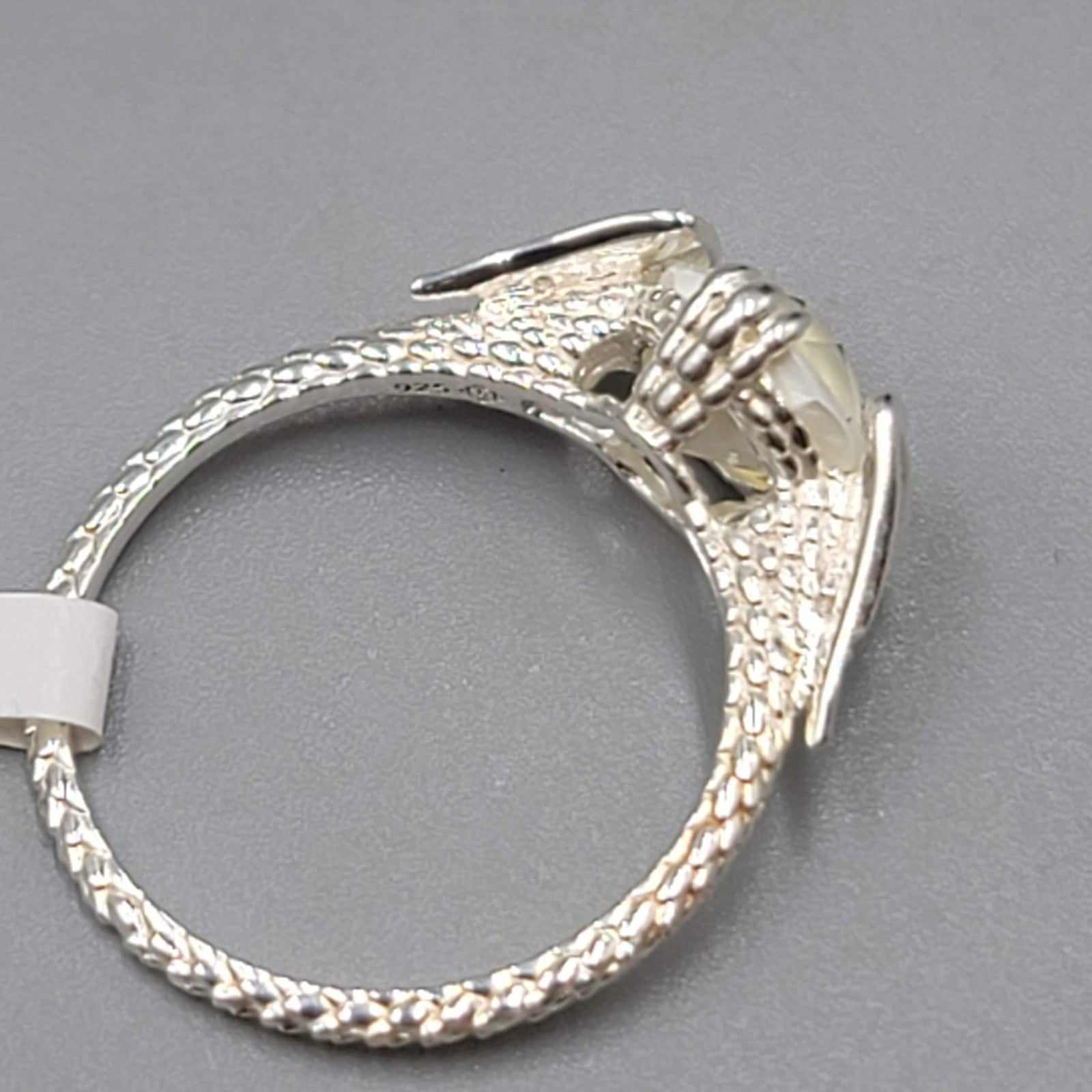 Fragrant Jewels Snow Dragon Ring 925 Sterling Silver New with tag Size 9 SPARKLY