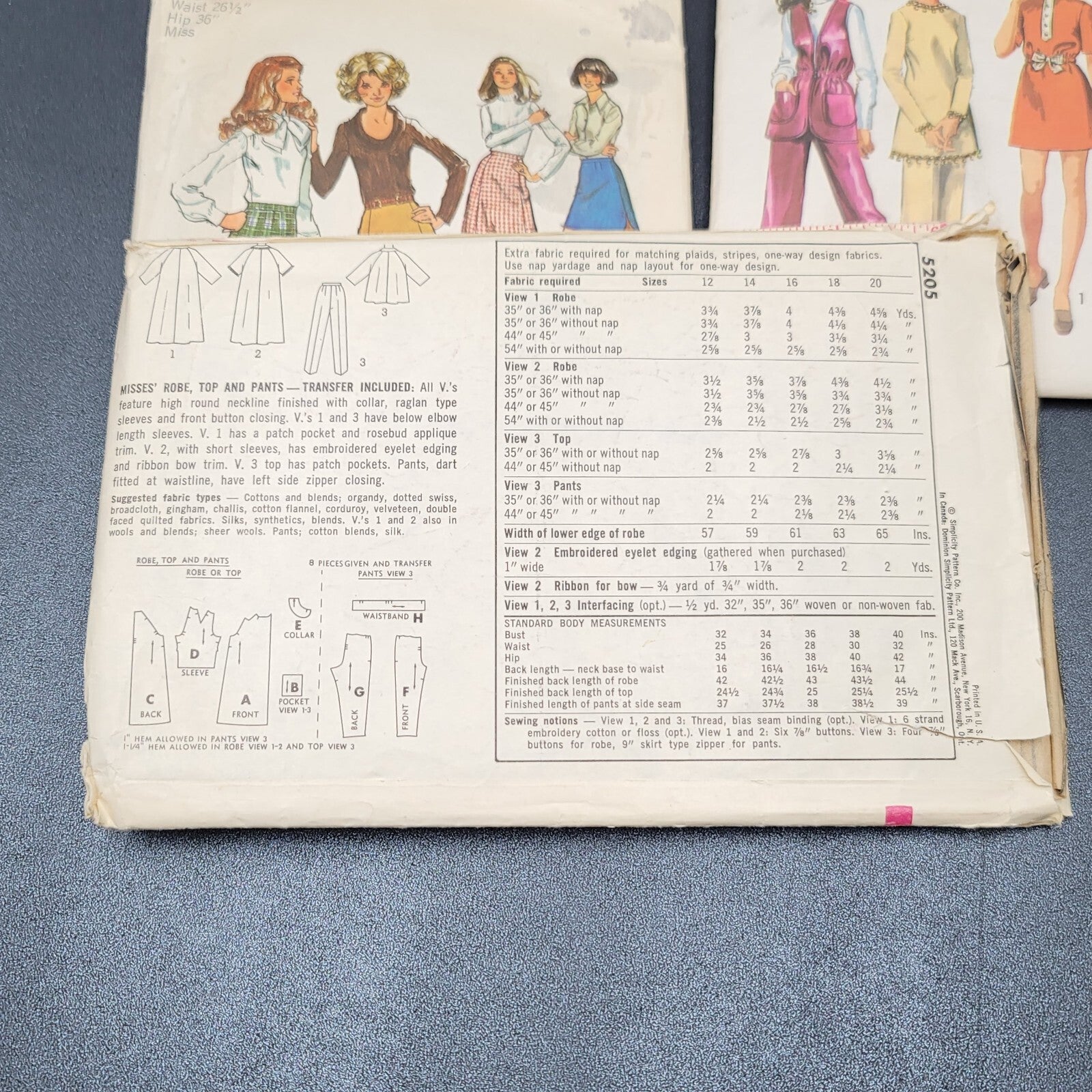 Vintage Simplicity Womens Sewing Patterns 8259 9029 5199 5205 Size 12 and 14