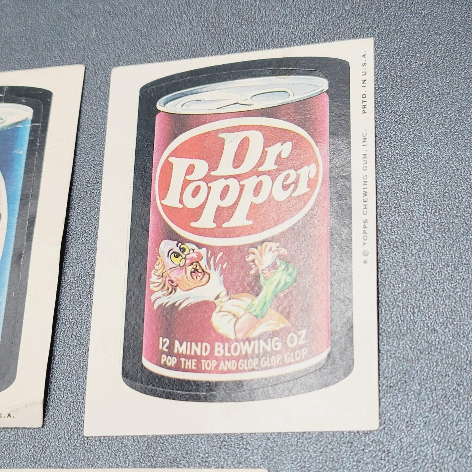 Vintage Topps Wacky Packages Yicks Cough Drops Dr Popper STD Oil Shortage 3 Lot