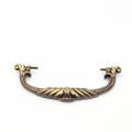 Vintage Single Brass Ornate Bail Pull for 4" Pull Handle Replacement BB