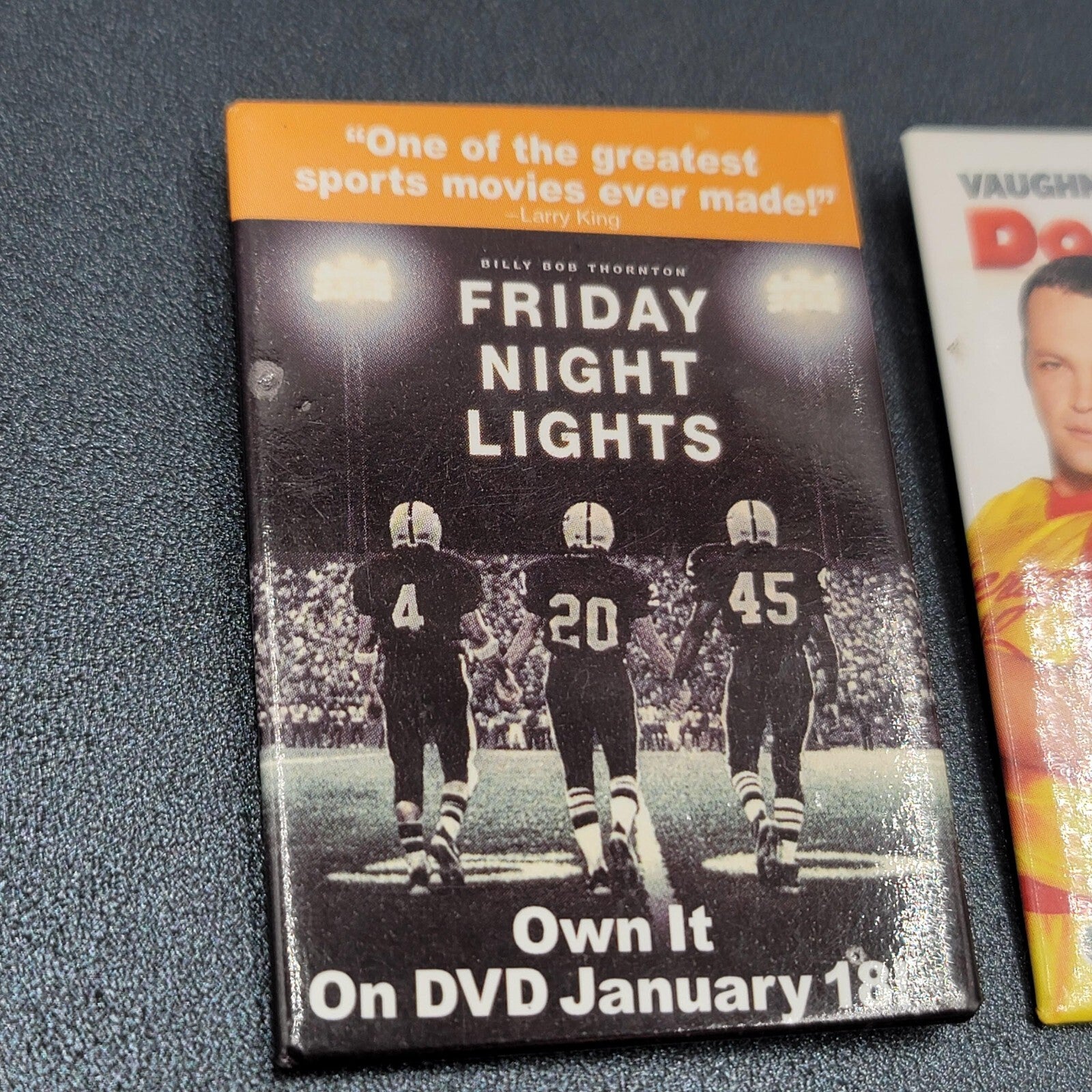 Vintage Lot Movie Promo Pin Back Buttons Pins Friday Night Lights Dodgeball