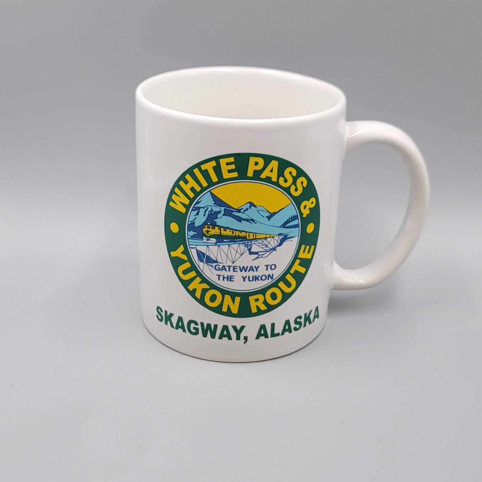 Vintage White Pass Yukon Route Gateway  Railroad Locomotive Coffee Cup