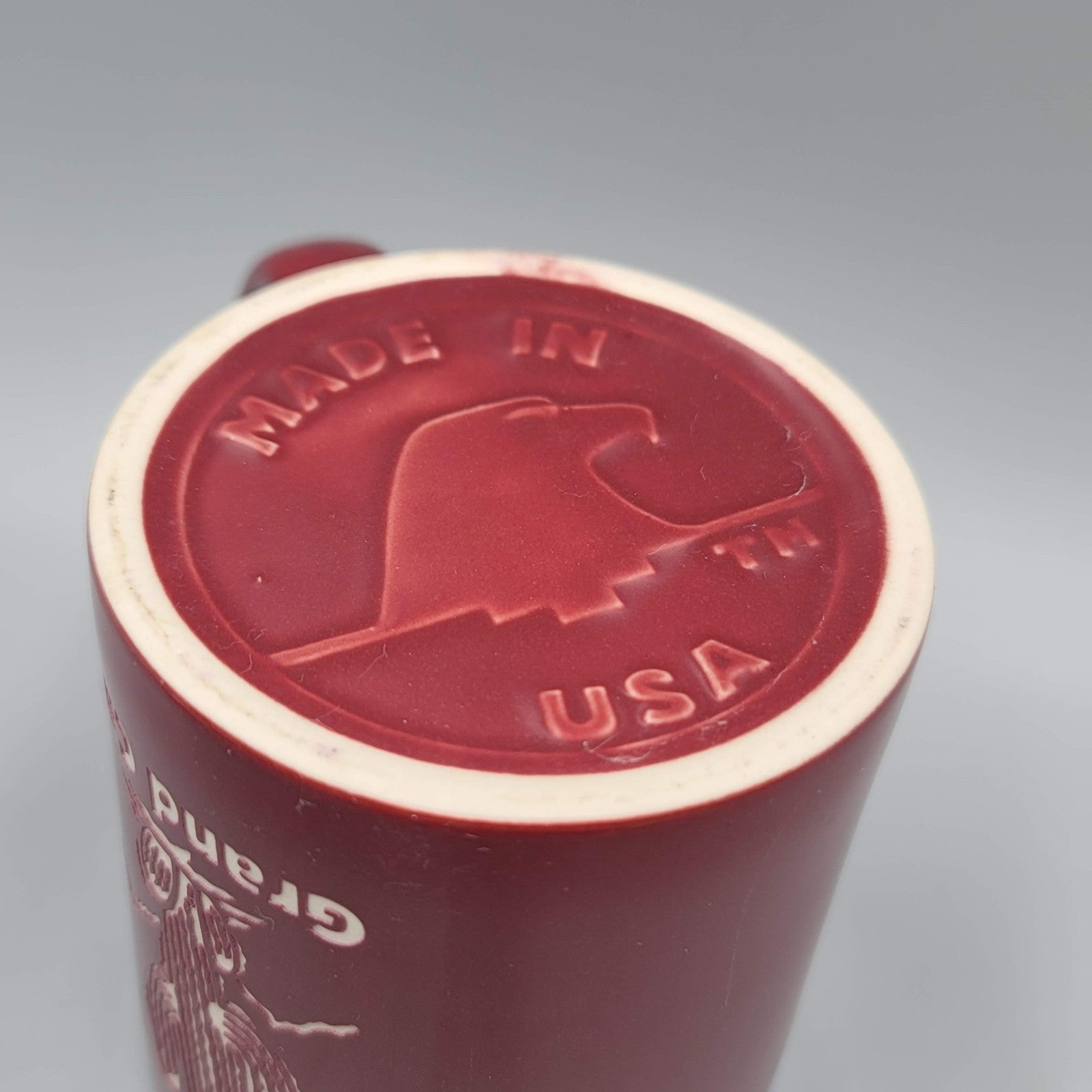 Grand Canyon Coffee Mug Souvenir Red Etched Design Made in USA