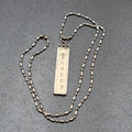 Artisan BEE HAPPY BUMBLE BEE Pendant Necklace Silver tone Chain 22"