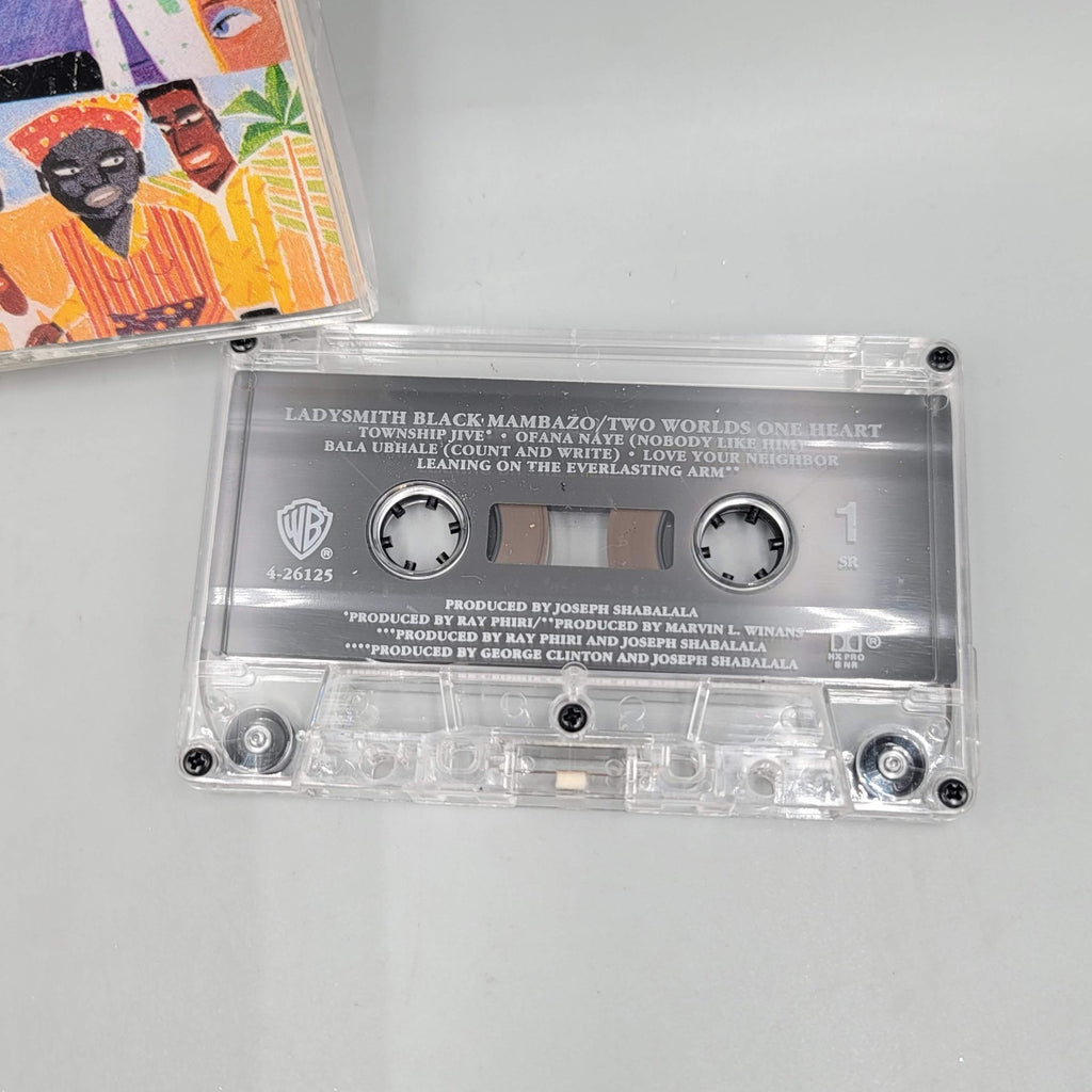 Two Worlds One Heart by Ladysmith Black Mambazo Cassette 1990 Warner