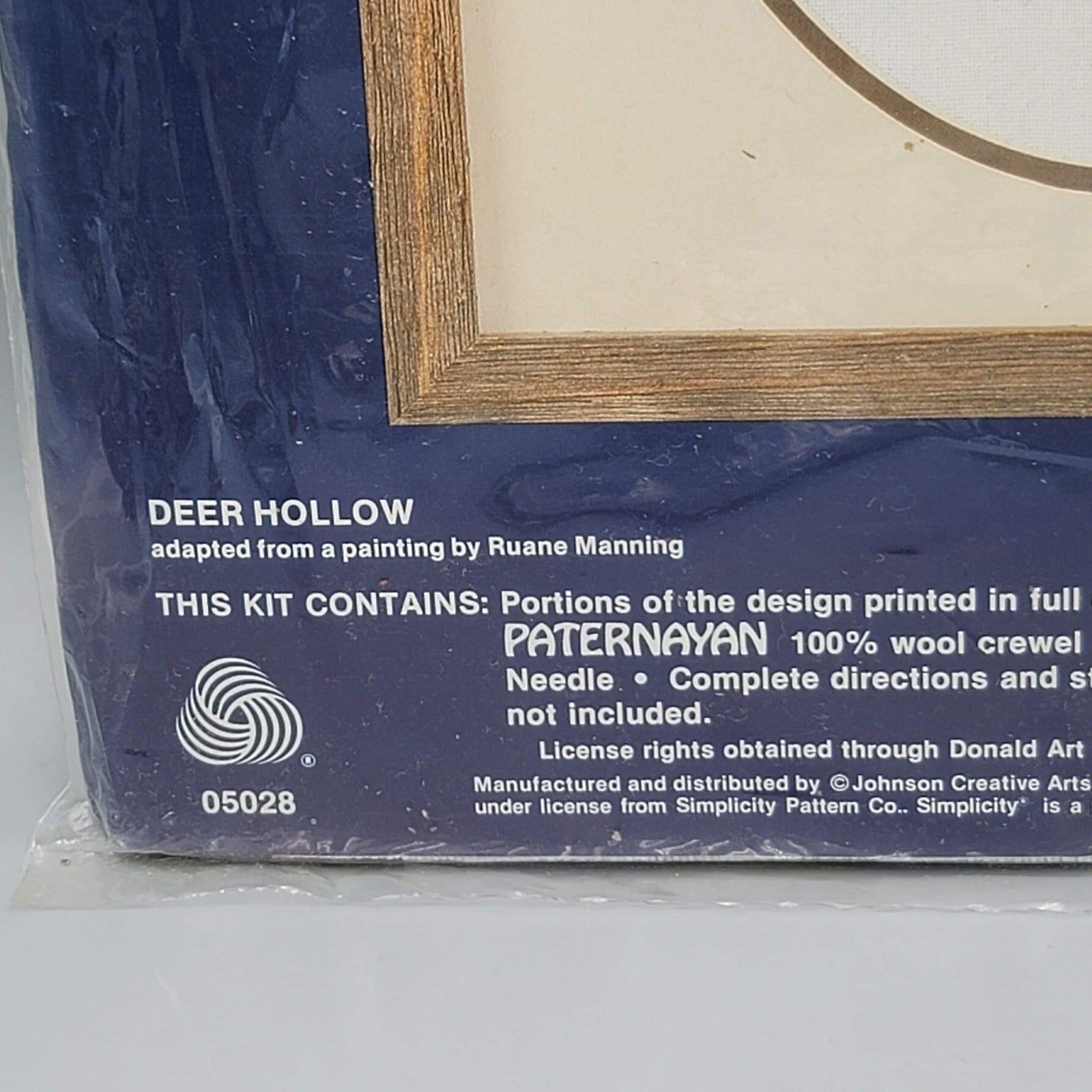 Simplicity Stitchery Deer Hollow 05028 Vintage New Sealed USA