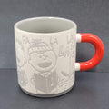 Hallmark Coffee Mug Peanuts Gang Snoopy Christmas Gray Red 16oz