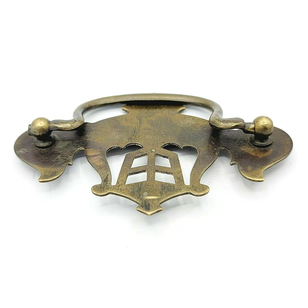 Vintage Steel Drawer Pull Bronze tone Salvage Hardware SINGLE ONLY 3" 0030