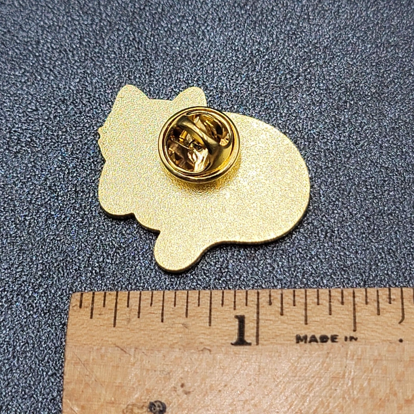 Black Cat Enamel Lapel Hat Pin Dream Clouds Star Moon 1 1/8"