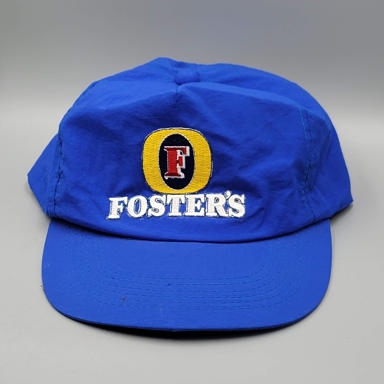 Foster's Hat Cap Snap Back Blue Embroidered Beer Advertising Baseball Mens