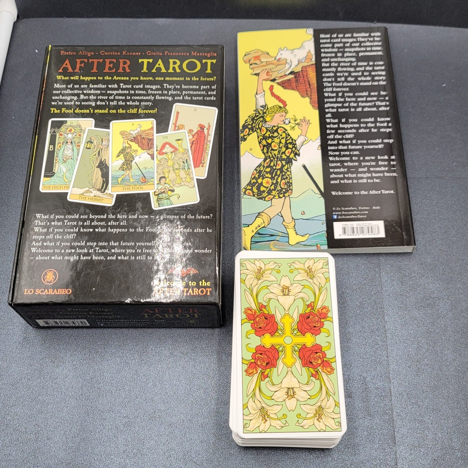After Tarot Deck Companion Guidebook by Corrine Kenner Boxed Kit Made in Italy