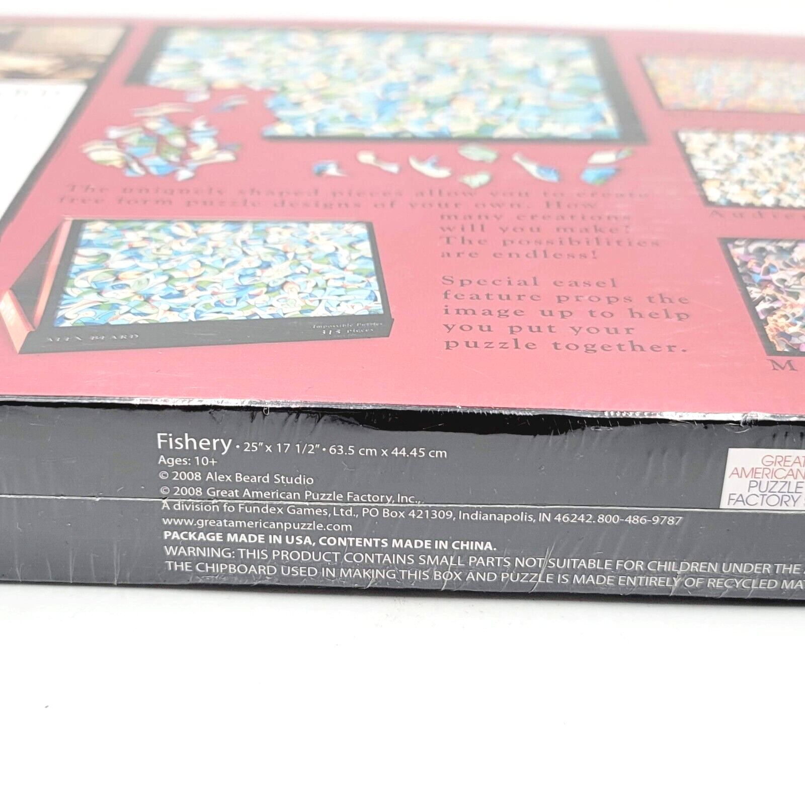 Alex Beard Impossible Puzzles Fishery New in Box 315 Pieces 25" x 17 1/2"