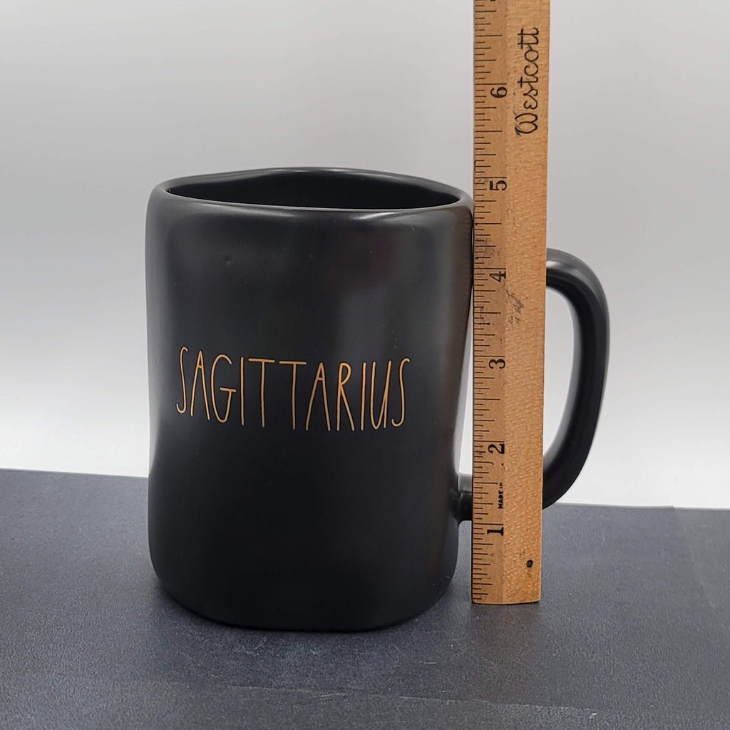 Rae Dunn Artisan Collection Sagittarius Astrology Coffee Mug Gold  Black
