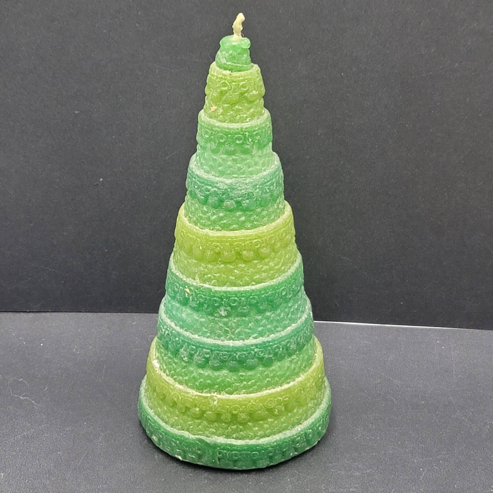 Vintage Hallmark Christmas Tree Candle Green Unused 7" New Old Stock
