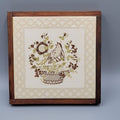 Vintage Siena Ceramic Tile Bird Flower Made in Italy 5 3/4"