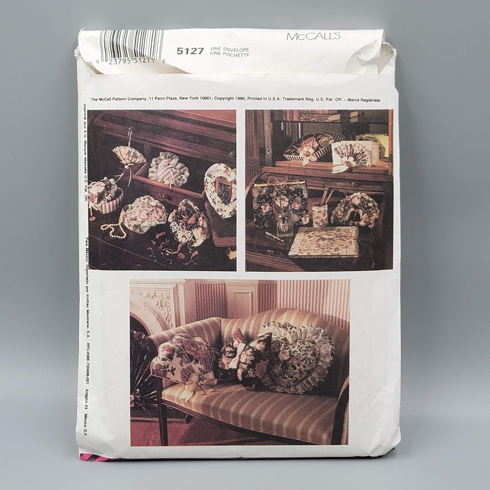 5127 Uncut McCalls SEWING Pattern Home Decorations Gifts Pillows Clutches Fans 