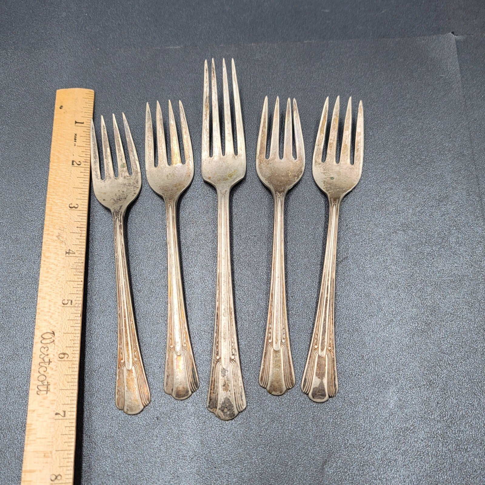Vintage Lady Betty Silver plate Forks Lot of 5