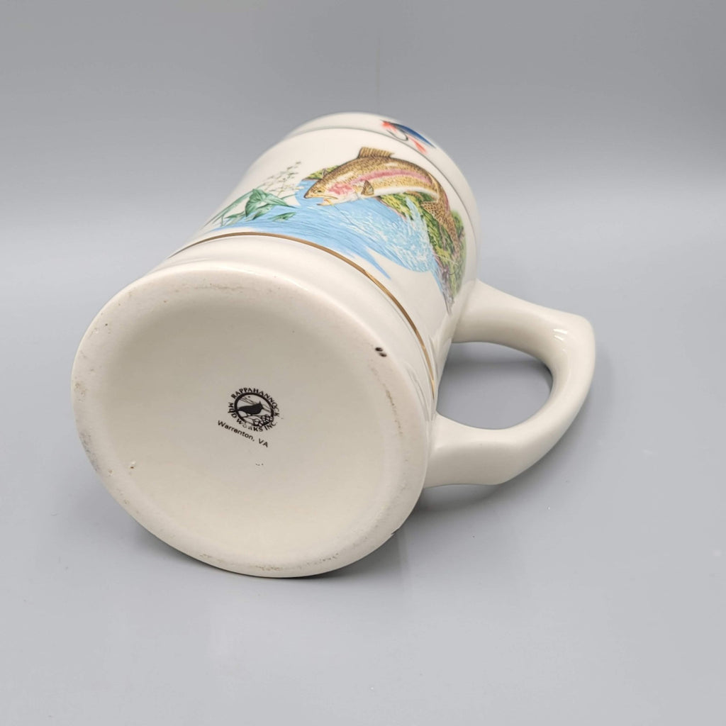 Fish Coffee Mug Rappahannock Mud Works Warrenton Fishing Beer Mug