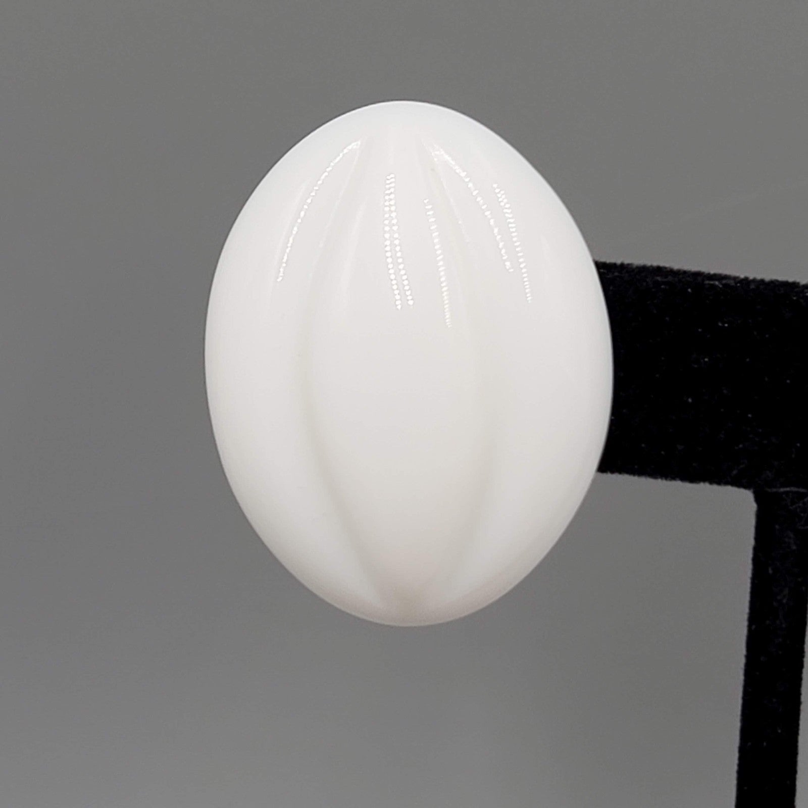 Vintage Large White Statement Pierced Earrings Solid Acrylic Drop 1 3/8"