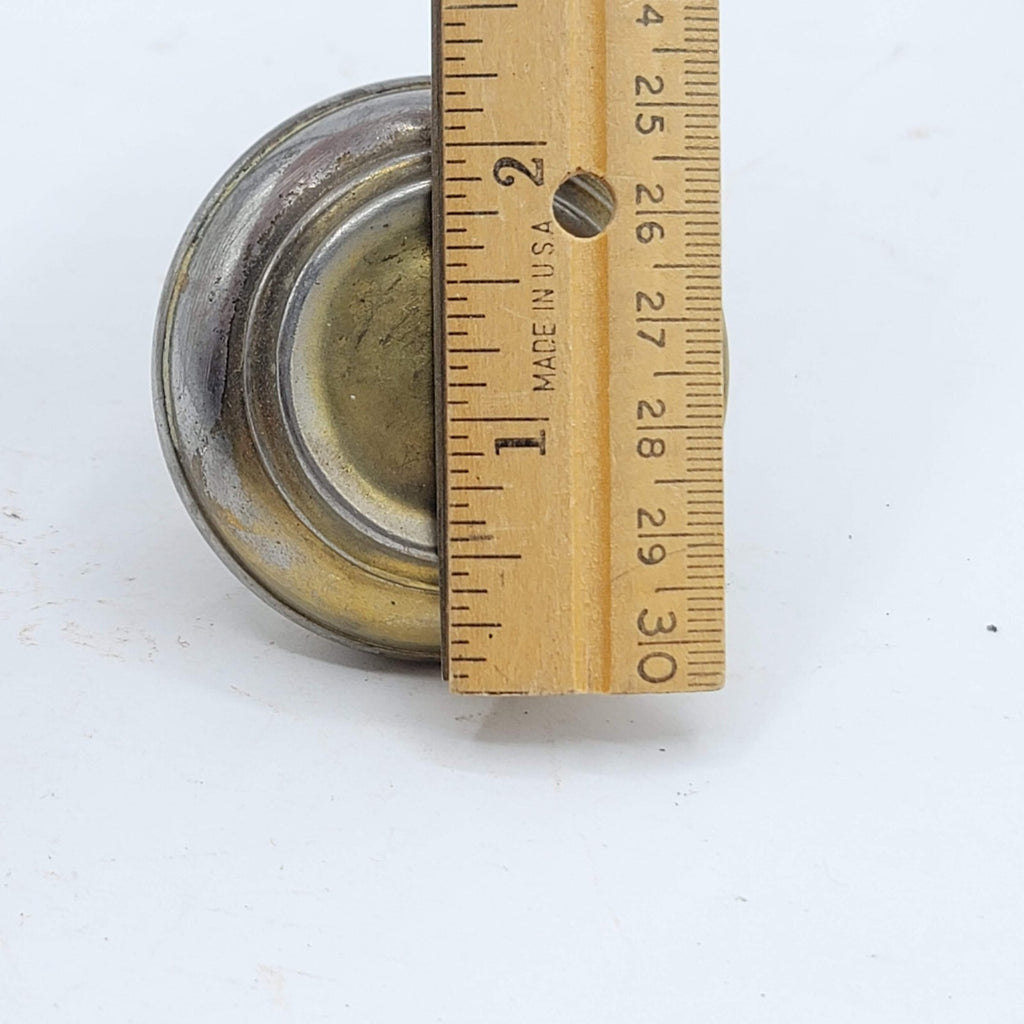 Single Vintage Steel Knob Reclaimed Salvage Hardware 2.25"