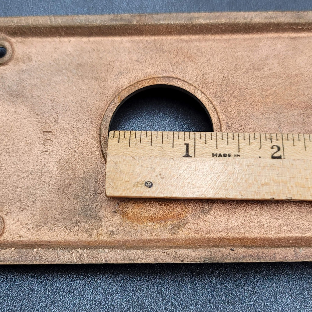 Antique Bronze Door Knob Back Plate Exterior Salvage Hardware RH Co 12"