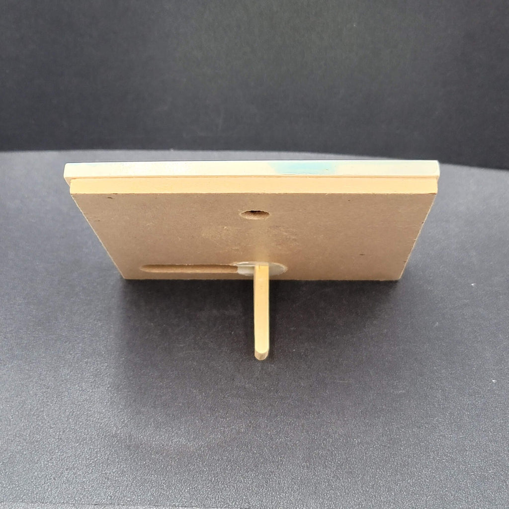 Polar Bear Ceramic Tile with Wood Stand 4"x4"