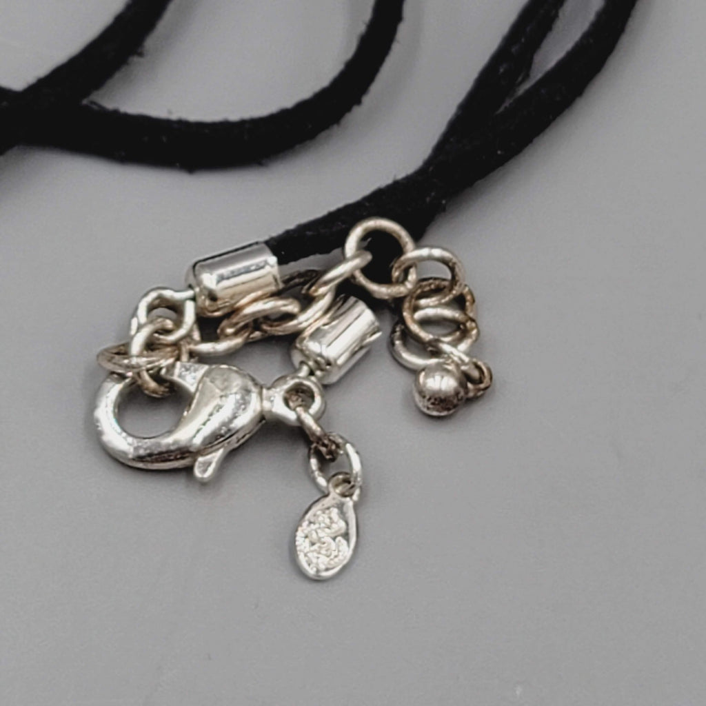 Premier Designs Boho Medallion Pendant Necklace Silver Gold Tone Reversible