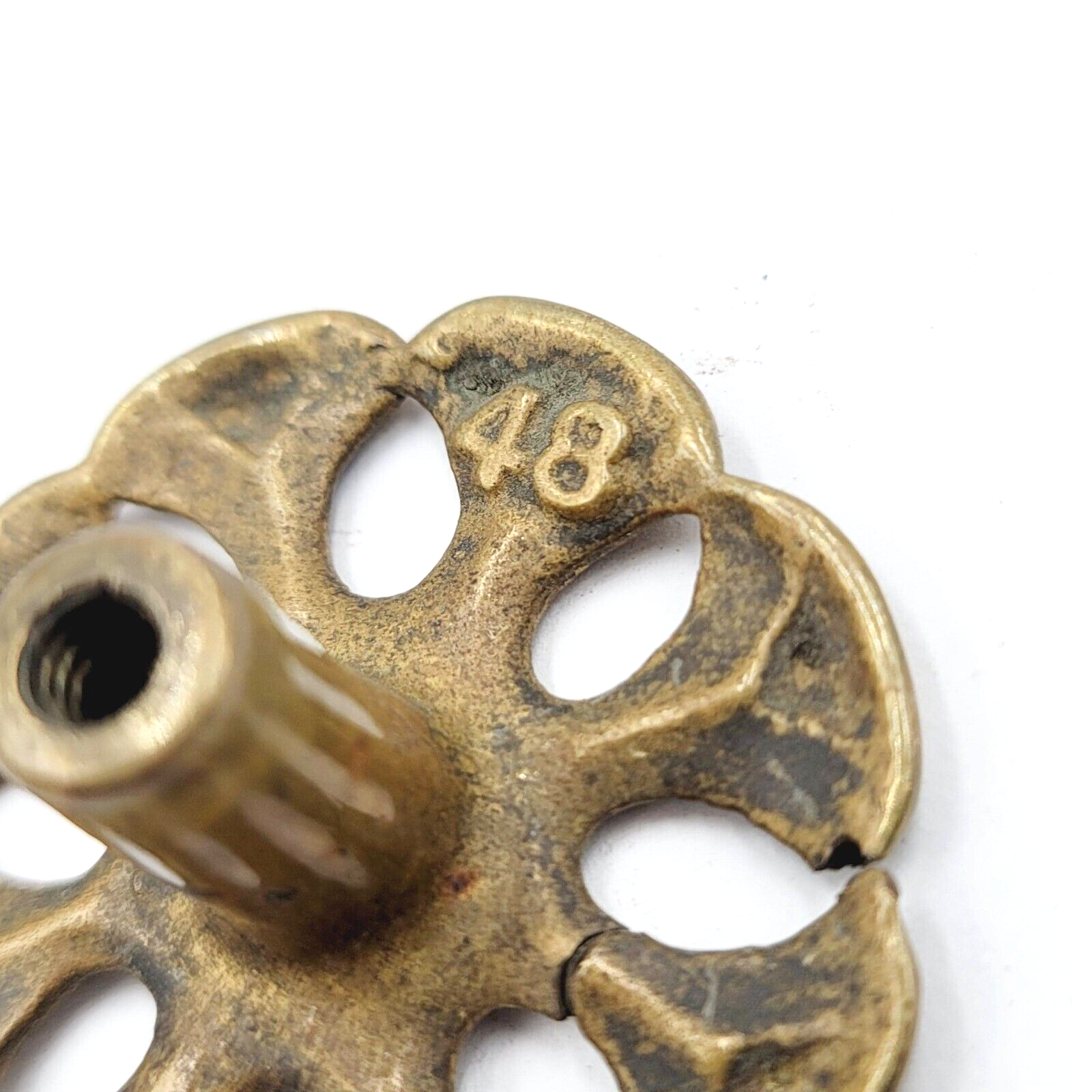 Vintage Drawer Pull BrassSalvage Hardware Reclaimed 1 7/8"