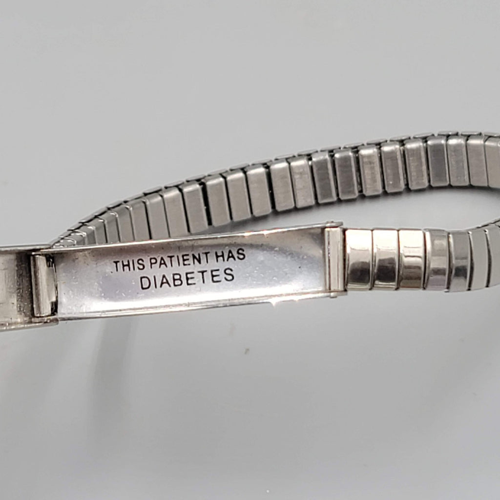 Medical Bracelet Alert Open For Info Stainless Steel 7"