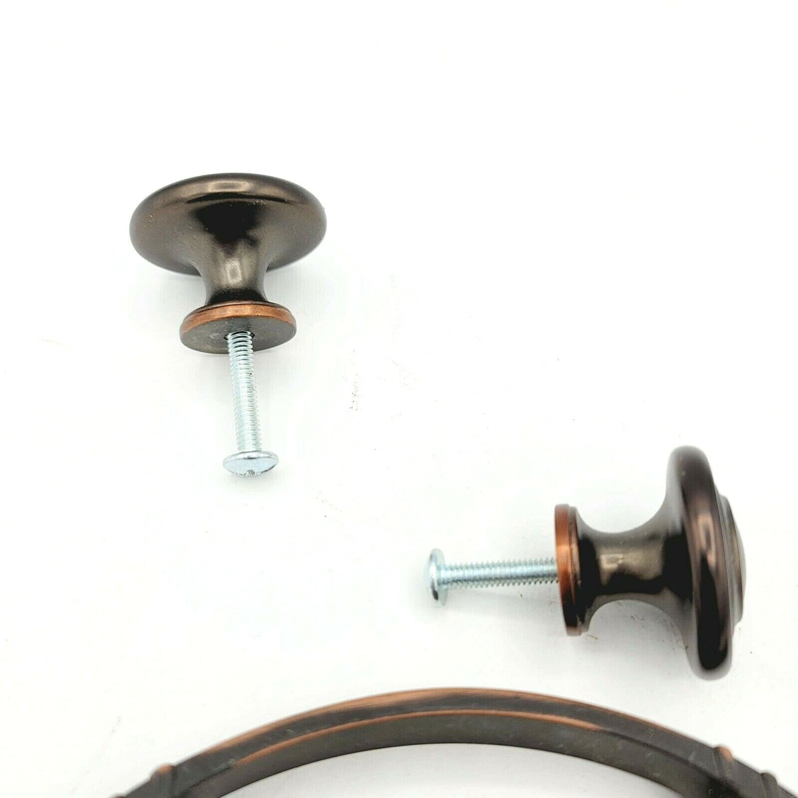 Dresser Pull Drawer Cabinet Door Handle Drop Knobs Bronze tone 3 in Lot of 4