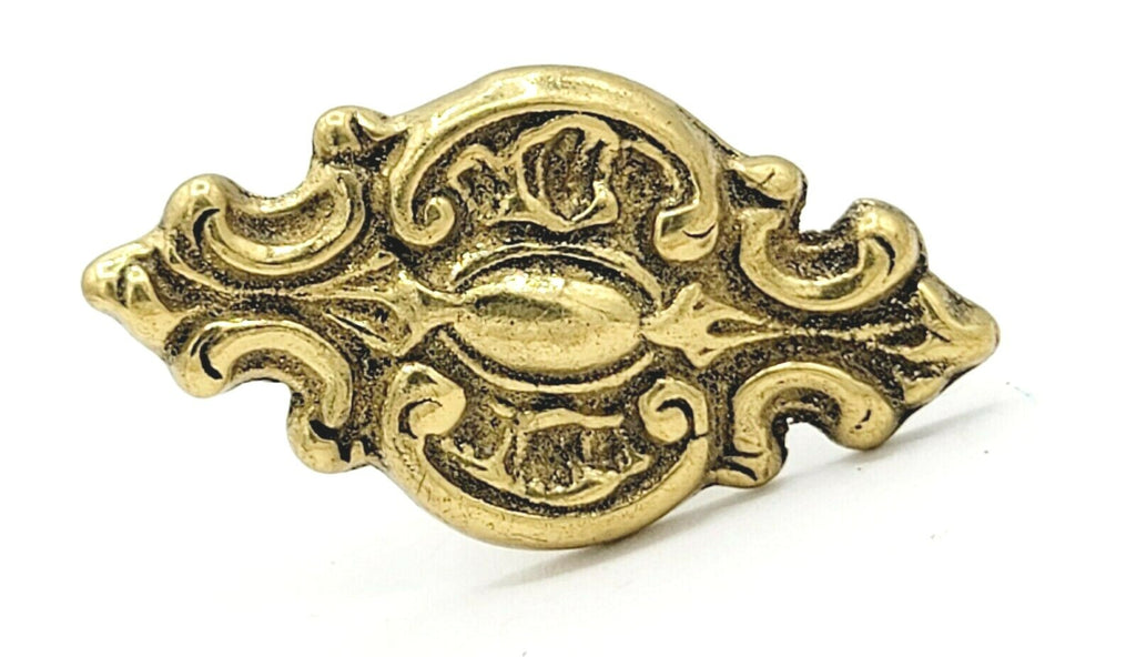 Vintage Brass Drawer Pull Architectural Salvage Hardware 2" x 1"