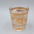 Vintage The Mammoth Site South Dakota  Culver 22k Gold Shot Glass Souvenir 2 oz