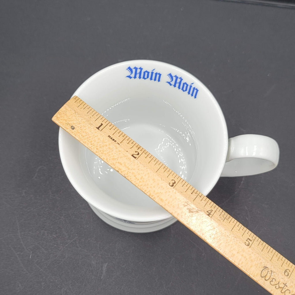 Indian Blue Coffee Mug Finnish White and Blue Tea Cup Ceramic
