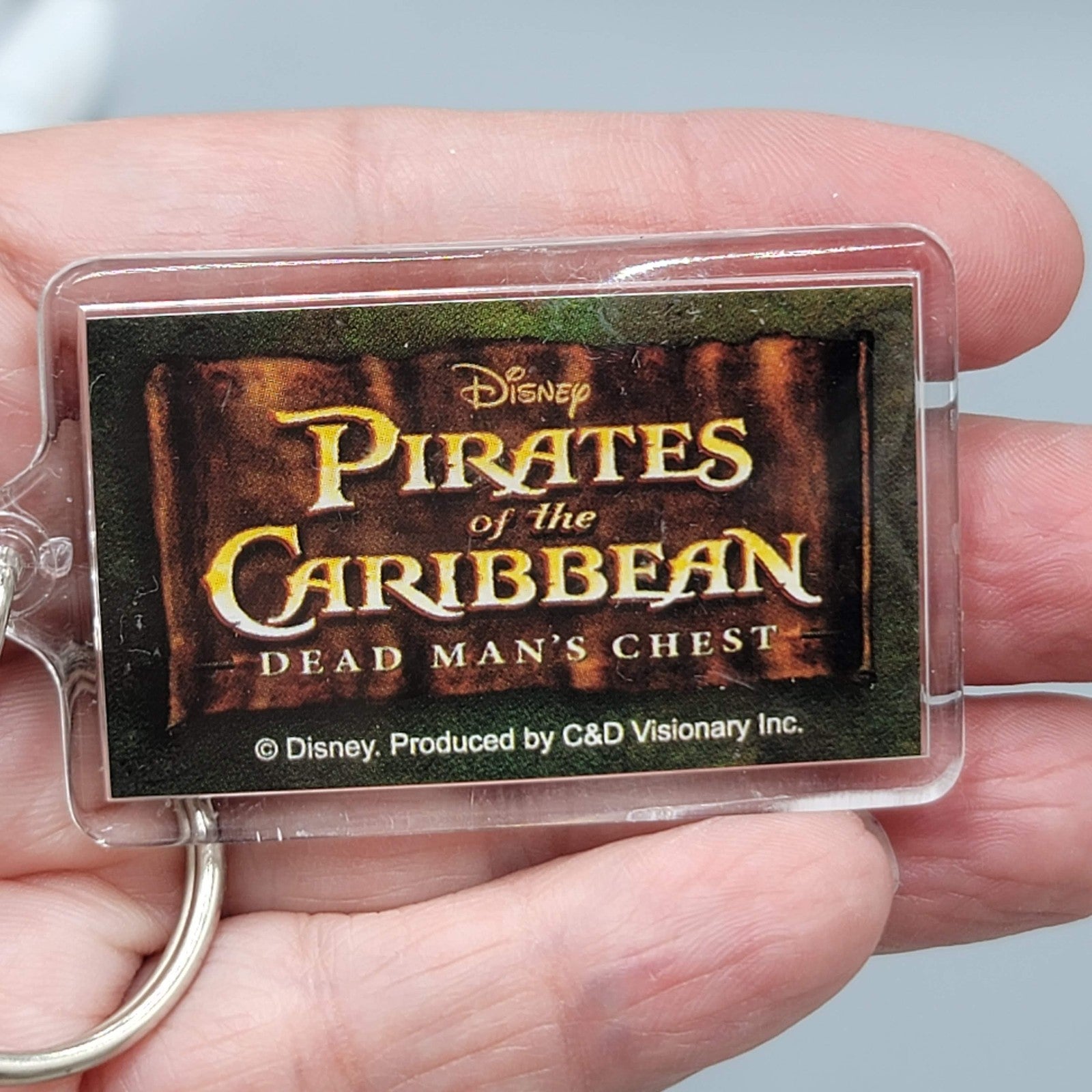 Disney PIRATES OF THE CARIBBEAN Dead Mans Chest Keychain Lot of 3