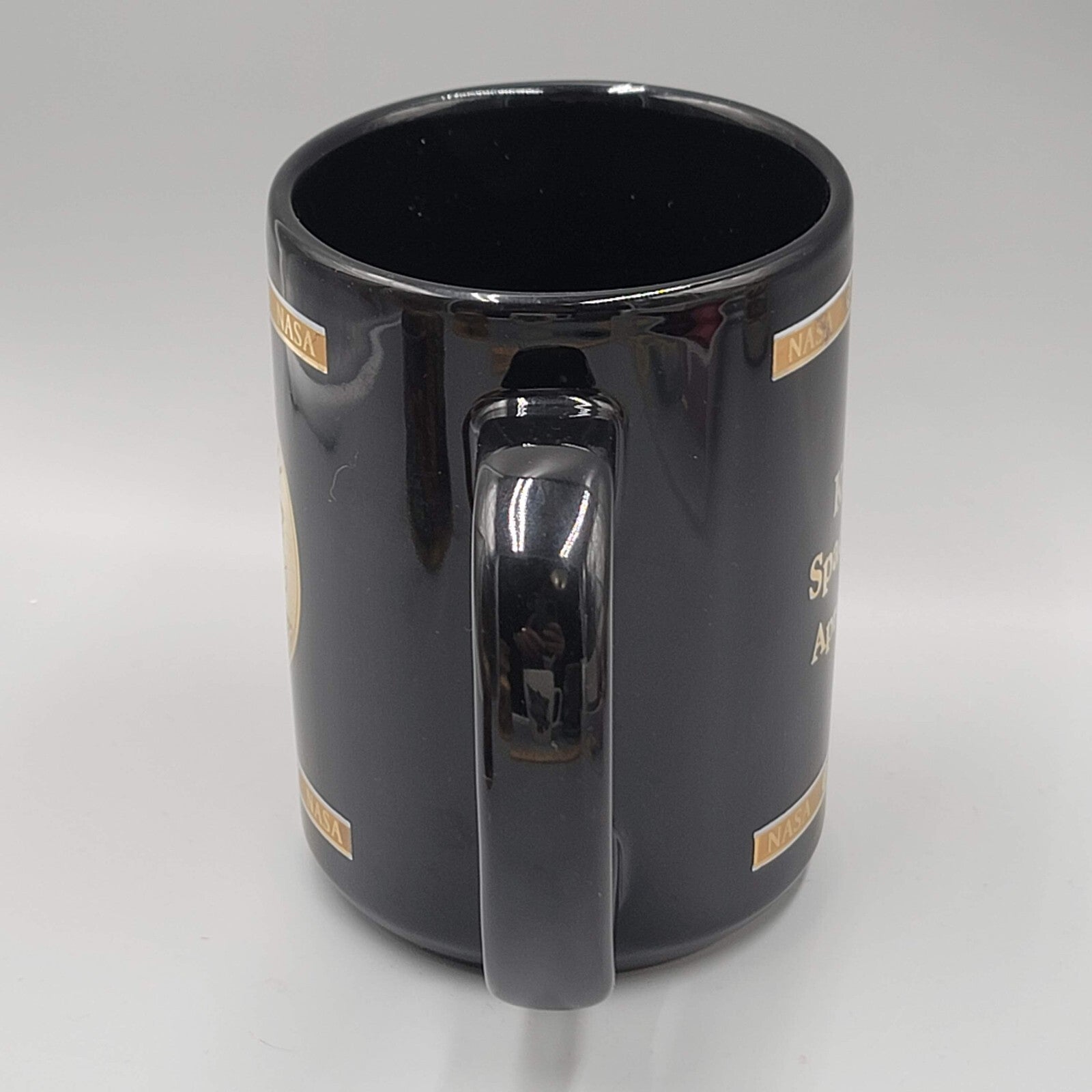 Apollo XIII Nasa 1970 Coffee Mug Cup Black Gold Vintage