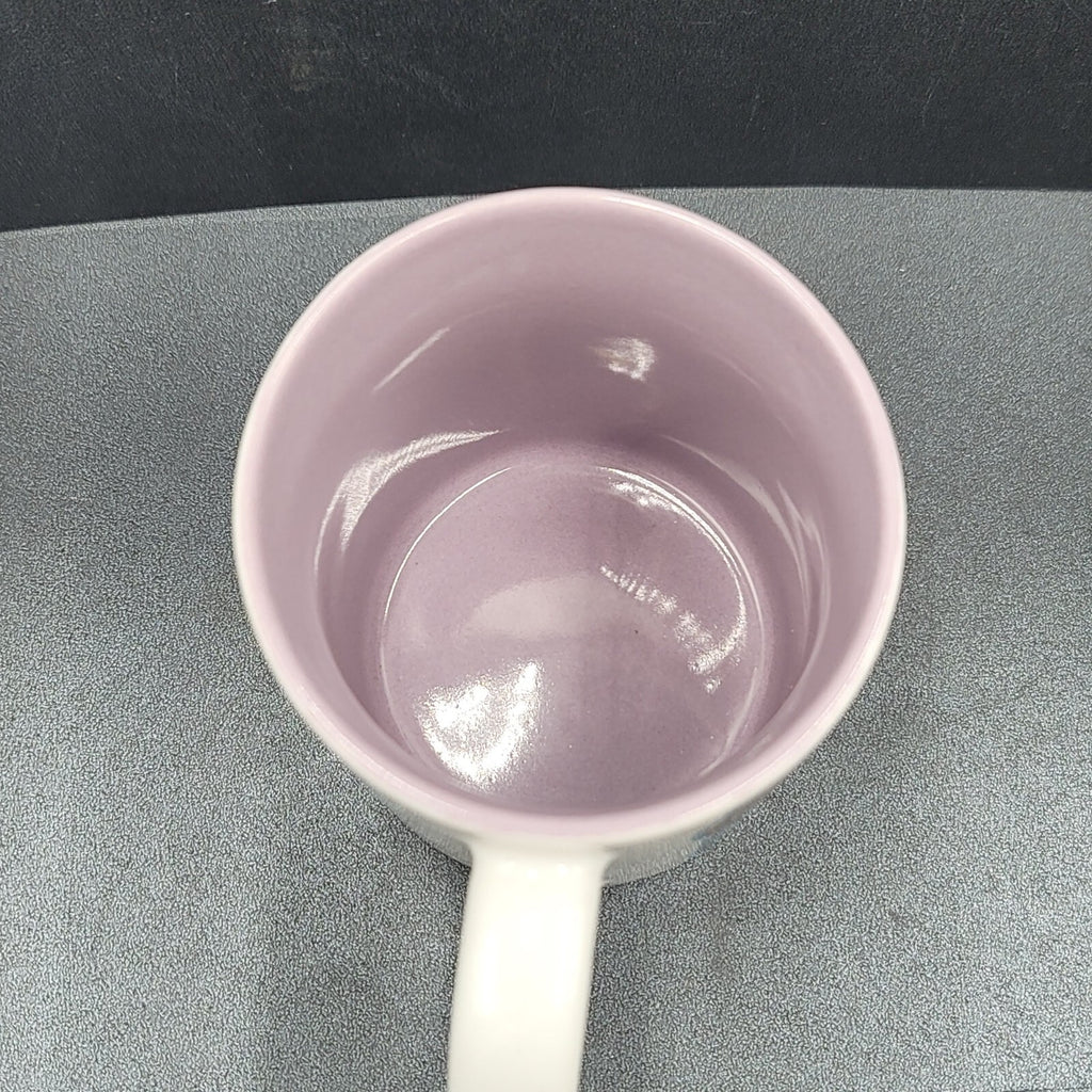 Vintage Cherokee Coffee Mug Souvenir Native American  Purple White