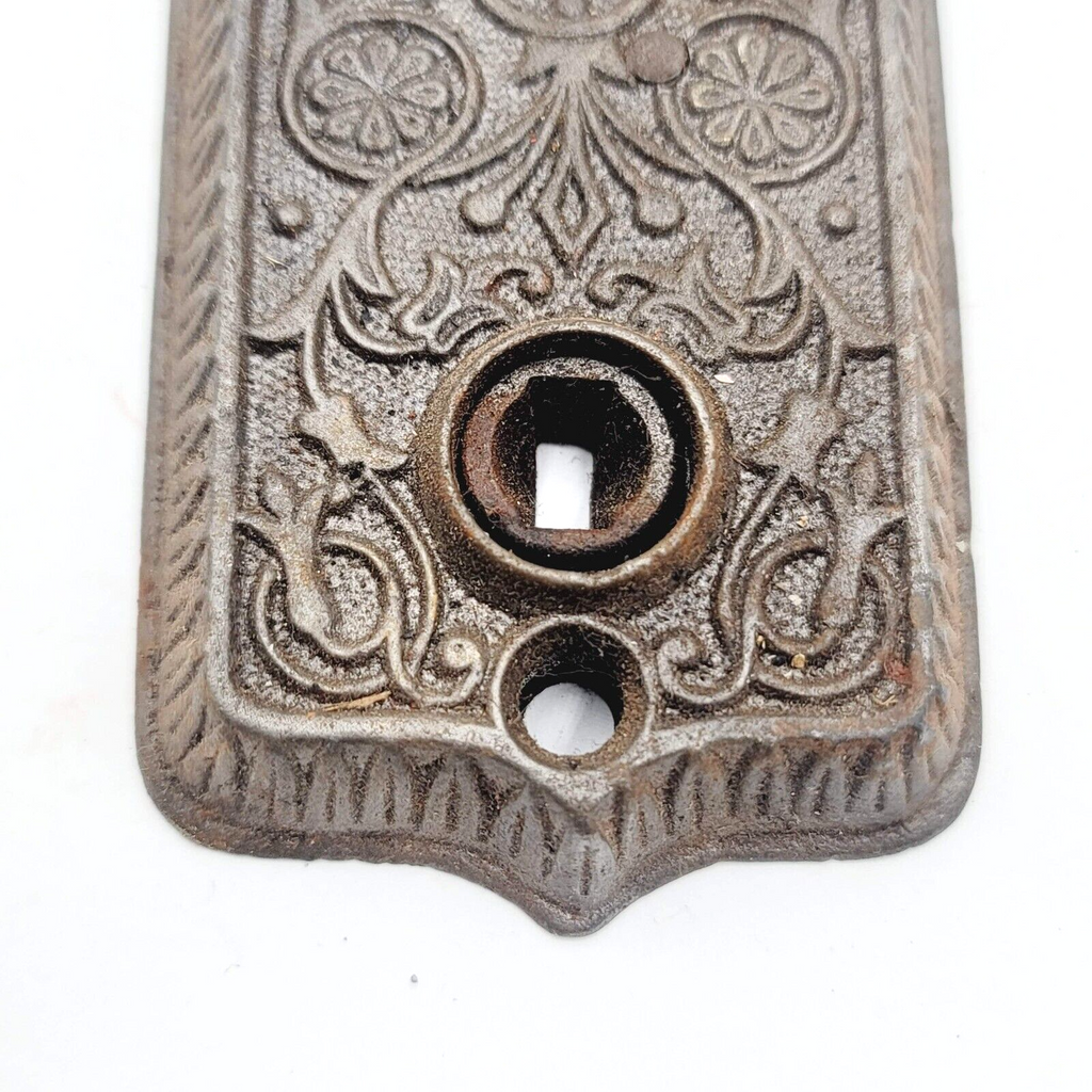 Antique Ornate Surface Mount Mortise Lock No Keeper No Key 1108B