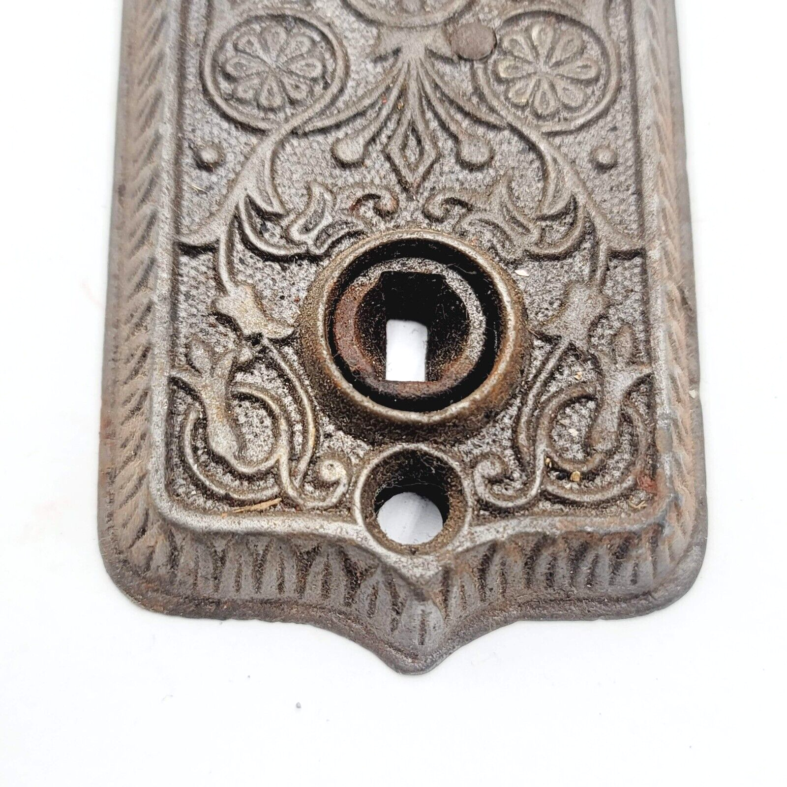 Antique Ornate Surface Mount Mortise Lock No Keeper No Key 1108B