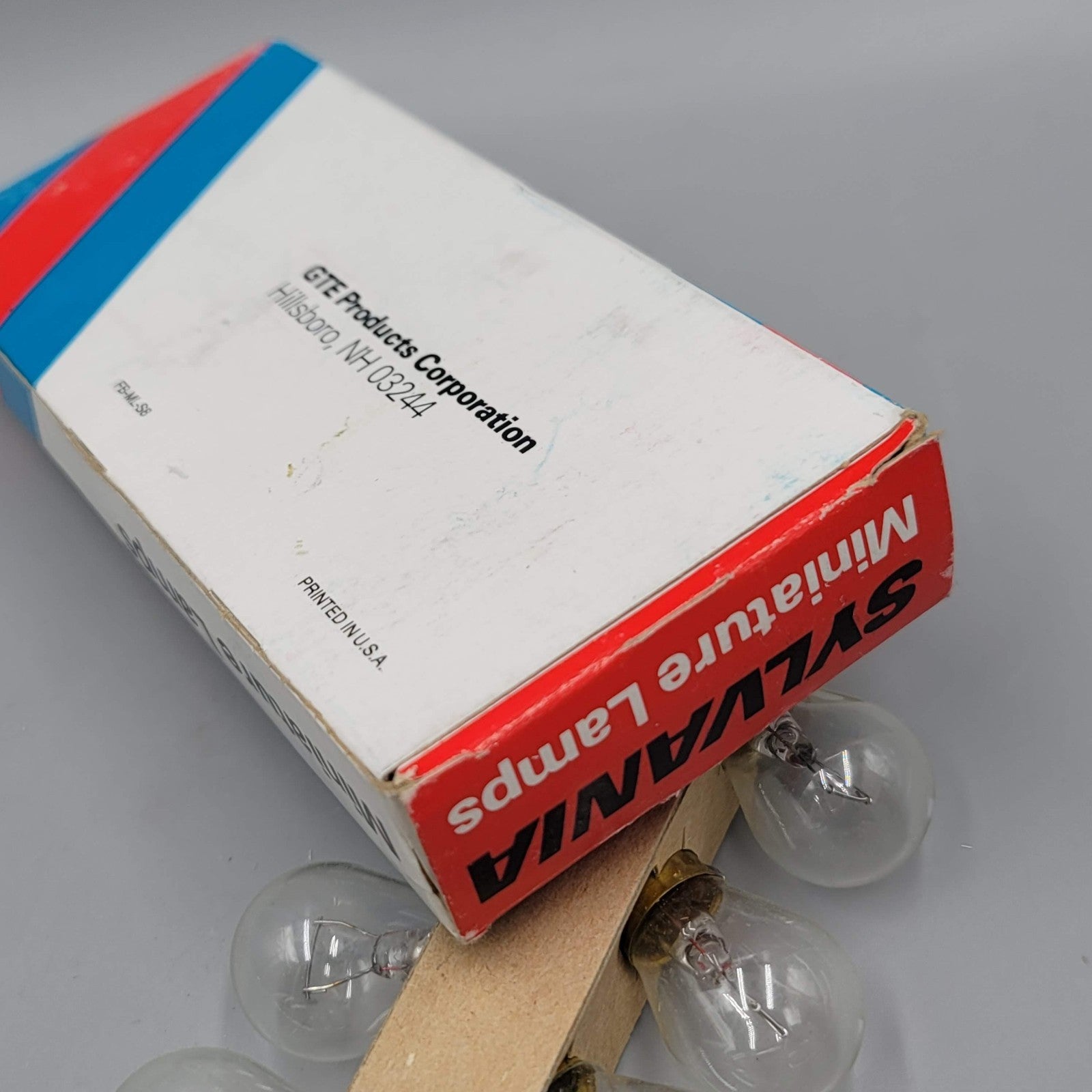 Lot of 9 Sylvania Miniature Clear Lamps 1156 Vintage New Old Stock NOS Org Box